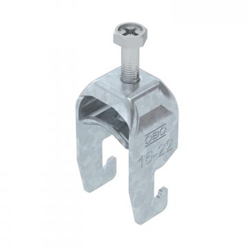 Bügelschelle 2056 U-Fuß, 1-fach, Metalldruckwanne, FT
