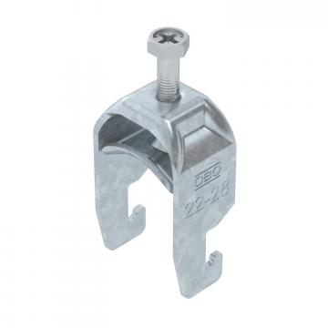 Bügelschelle 2056 U-Fuß, 1-fach, Metalldruckwanne, FT