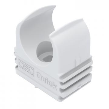 Putkikiinnike Quick, paloapidättävä, puhtaanvalkoinen