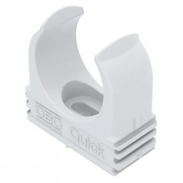 Putkikiinnike Quick, paloapidättävä, puhtaanvalkoinen