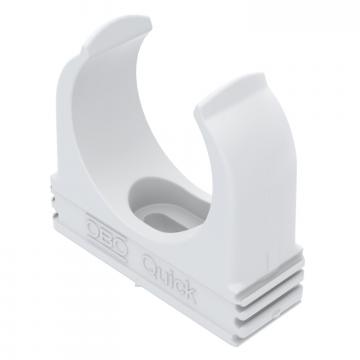 Putkikiinnike Quick, paloapidättävä, puhtaanvalkoinen