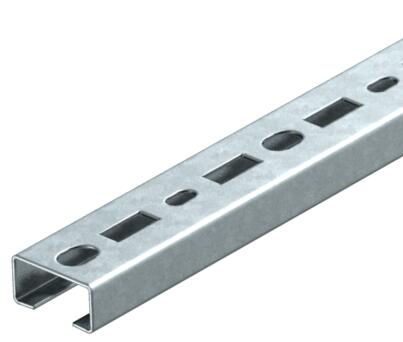Asennuskisko CML3518, rako 17 mm, FS, rei'itetty 200 | 35 | 18 | 1,25 | teräs | nauhakuumasinkitty | 