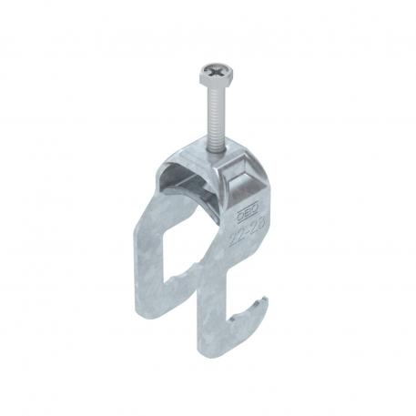 Bügelschelle 2056 RS-Fuß, 1-fach, Metalldruckwanne, FT 22 | 28 | 3
