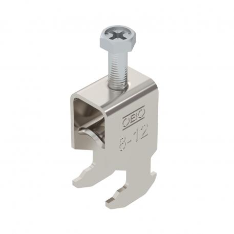 Bügelschelle 2056 H-Fuß, 1-fach, Metalldruckwanne, A2 8 | 12 | 3