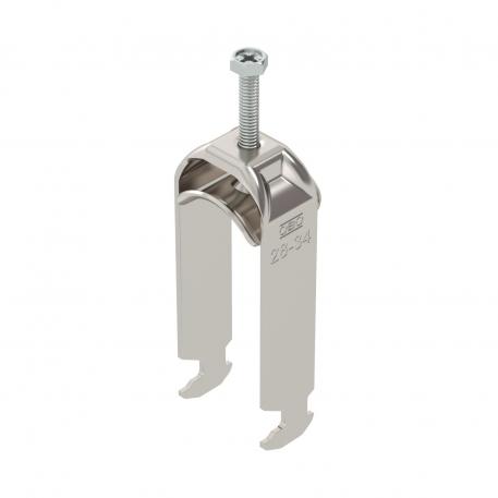 Bügelschelle 2056 H-Fuß, 2-fach, Metalldruckwanne, A2 28 | 34 | 3