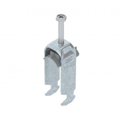 Bügelschelle 2056 H-Fuß, 2-fach, Kunststoffdruckwanne, FT 16 | 22 | 3