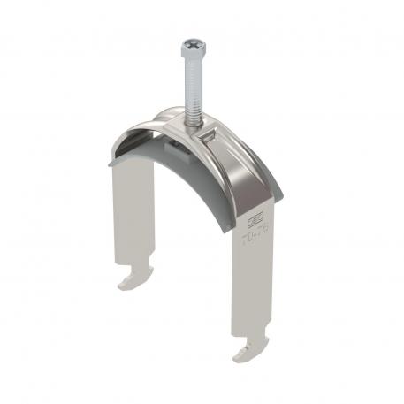 Bügelschelle 2056 H-Fuß, 1-fach, Kunststoffdruckwanne, A2 70 | 76 | 5