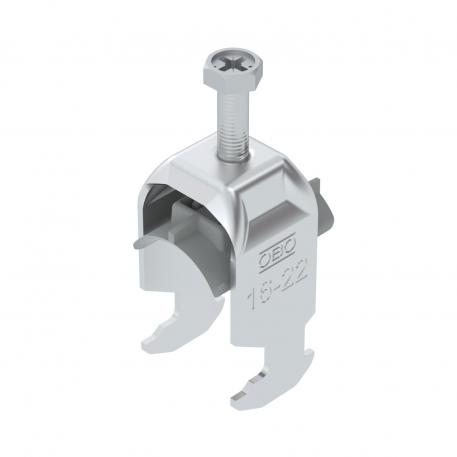 Bügelschelle 2056 H-Fuß, 1-fach, Kunststoffdruckwanne, Al 16 | 22 | 2