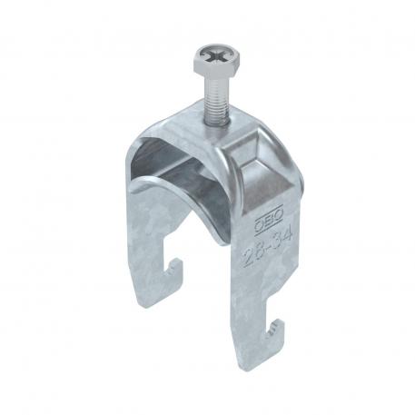 Bügelschelle 2056 U-Fuß, 1-fach, Metalldruckwanne, FT