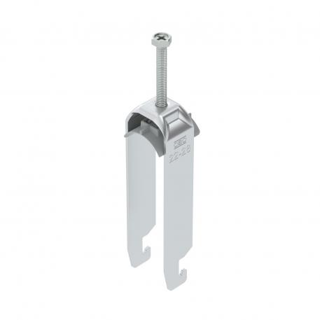 Kaarikiinnike 2056 U-jalka, 3-osainen, muovivanne, Al