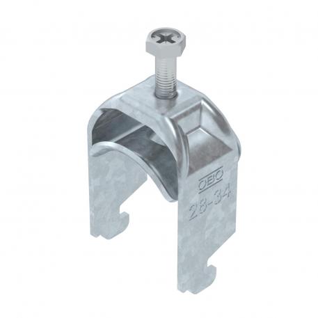 Bügelschelle 2056 N-Fuß, 1-fach, Metalldruckwanne, FT 28 | 34 | 3