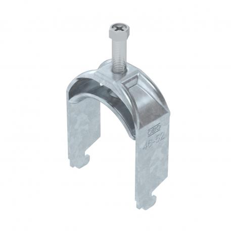 Bügelschelle 2056 N-Fuß, 1-fach, Metalldruckwanne, FT 46 | 52 | 5