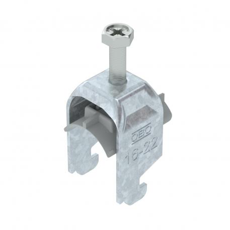 Bügelschelle 2056 N-Fuß, 2-fach, Kunststoffdruckwanne, FT 16 | 22 | 3