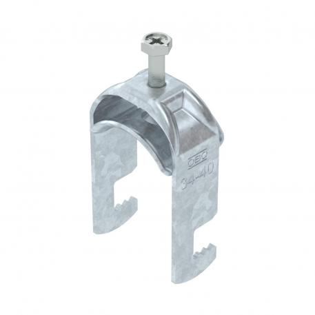 Bügelschelle 2056 F-Fuß, 1-fach, Metalldruckwanne, FT 34 | 40 | 3