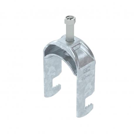 Bügelschelle 2056 F-Fuß, 1-fach, Metalldruckwanne, FT 40 | 46 | 5
