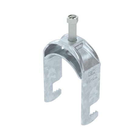 Bügelschelle 2056 F-Fuß, 1-fach, Metalldruckwanne, FT 46 | 52 | 5