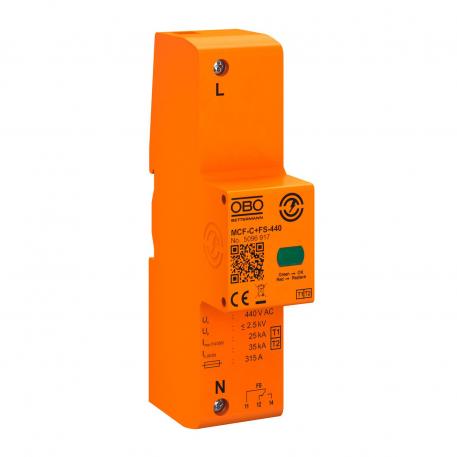 Lightning current arrester MCF-C 1 | 25 | kyllä | 440 | IP20