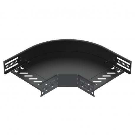 90° bend 60, black 200 | teräs | PES135 - polyesteri | syvänmusta, RAL 9005