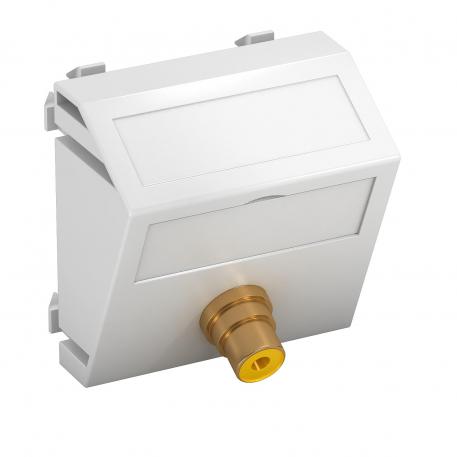 Videoliitin, 1 moduuli, vino, 1:1 adapterilla