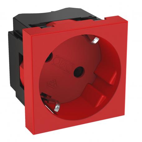 33° socket, protective contact, single 1 | Single 33° | punainen, RAL 3001