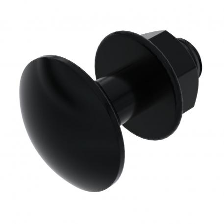 Truss-head bolt with combination nut, black, G 20 |  | teräs | galvaanisesti sinkitty, mustaksi passivoitu