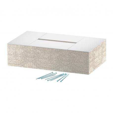 Päätykappale palosuojakanavalle PYROLINE® Con D BSK I120/E90 230 | 133 | harmaa