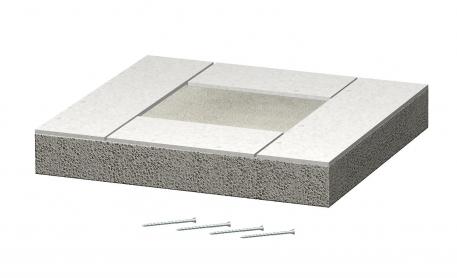 Päätykappale palosuojakanavalle PYROLINE® Con D BSK I90/E30