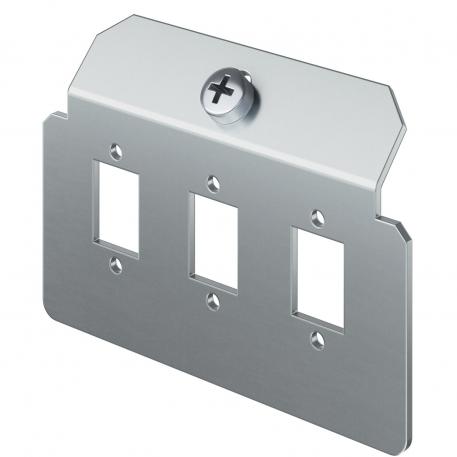 Support plate 3x type LC-Duplex for mounting support